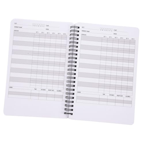 ZUNOXAZ Fitness Workout Journal Planer Notizbuch Fitnessplaner Trainingsprotokoll Gewichtheben Übungsjournal Wochenübersicht Fitnessstudio und Zuhause Geeignet von ZUNOXAZ