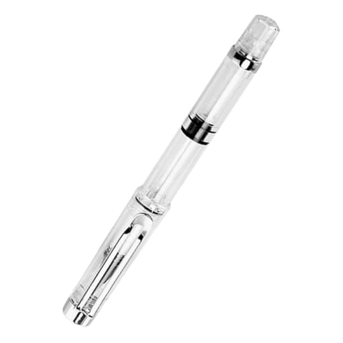 ZUNOXAZ Füllerbürste Wasserbrunnenbürste Mit Kolben gefüllter, flexibler Pinselstift Aquarellstifte Füllfederhalter Stiftbrunnen Pinsel-Tintenstift dünner Stift Plastik Transparent von ZUNOXAZ