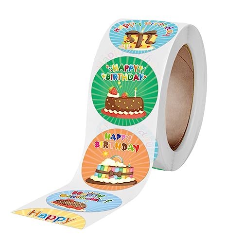 ZUNOXAZ Geburtstagsaufkleber Liebevolle Geschenkaufkleber für Kindergeburtstag Dekorative Stickerbögen mit Kreativen Motiven für Geschenkverpackung und Partydekoration von ZUNOXAZ