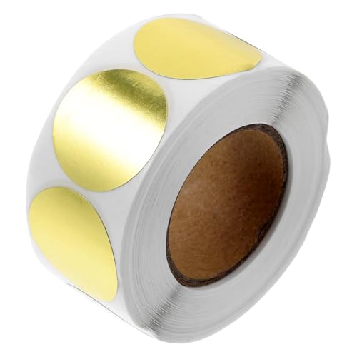 ZUNOXAZ Goldene Runde Etikettenaufkleber Selbstklebende Geschenkaufkleber zum Beschriften Kratzbare DIY Sticker für Geschenkverpackungen Partydekoration Scrapbooking Ablösbar PVC Material ZUNOXAZ Goldene Runde Etikettenaufkleber Selbstklebende Geschenkaufkleber zum Beschriften Kratzbare DIY Sticker für Geschenkverpackungen Partydekoration Scrapbooking Ablösbar PVC Material von ZUNOXAZ