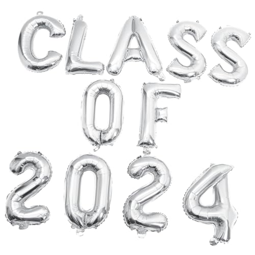 ZUNOXAZ Graduations Luftballon Deko Set Silber Class Of Aluminiumfolie Ballons Wiederverwendbar Leicht Für Klassenraum Party Feier Fotohintergrund ZUNOXAZ Graduations Luftballon Deko Set Silber Class Of Aluminiumfolie Ballons Wiederverwendbar Leicht Für Klassenraum Party Feier Fotohintergrund von ZUNOXAZ