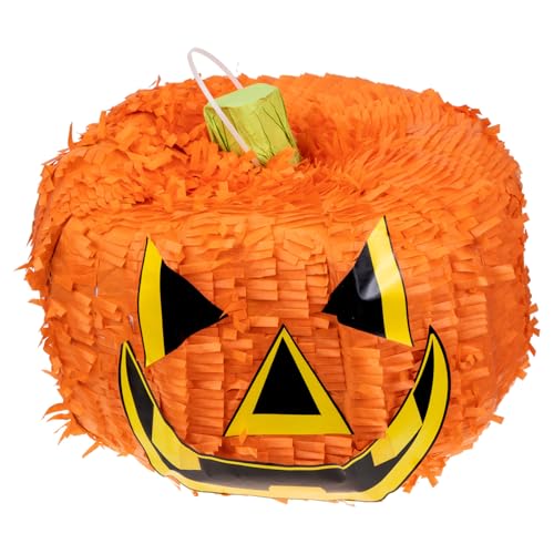ZUNOXAZ Halloween Pinata Kürbis Design Füllbare Pinata für Kindergeburtstagsfeiern Halloween Dekoration und Partys Lustiges für Familienfeiern und Fiestas von ZUNOXAZ