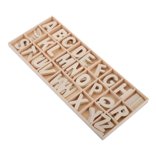 ZUNOXAZ Holz Alphabet Buchstaben Set mit Aufbewahrungsfach Unvollendete Holzbuchstaben für Montessori Lernspielzeug DIY Basteln Vorschule und Kinderzimmer Dekoration Kreatives ZUNOXAZ Holz Alphabet Buchstaben Set mit Aufbewahrungsfach Unvollendete Holzbuchstaben für Montessori Lernspielzeug DIY Basteln Vorschule und Kinderzimmer Dekoration Kreatives von ZUNOXAZ