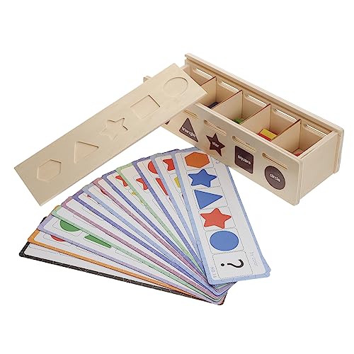ZUNOXAZ Holzspielzeug Farben und Formen Sortierbox Montessori Lernspielzeug für Kleinkinder Pädagogische Sinnesblöcke zur Hand Auge Koordination Robustes Langlebiges Holzspielzeug ZUNOXAZ Holzspielzeug Farben und Formen Sortierbox Montessori Lernspielzeug für Kleinkinder Pädagogische Sinnesblöcke zur Hand Auge Koordination Robustes Langlebiges Holzspielzeug von ZUNOXAZ