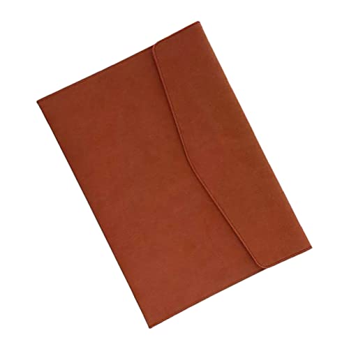 ZUNOXAZ Imitation Leather Dokumententasche mit Großer Kapazität Elegante PU Aktenmappe für Büro und Reisen Praktischer Dokumentenhalter mit Druckknopfverschluss und Robustem Design von ZUNOXAZ