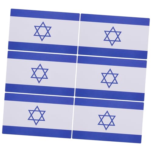 ZUNOXAZ Israel Flag Sticker DIY Planner Aufkleber Langlebig Wetterfest für Scrapbook Rucksack Laptop Kinderautos Geeignet Große Menge Fadebeständig von ZUNOXAZ