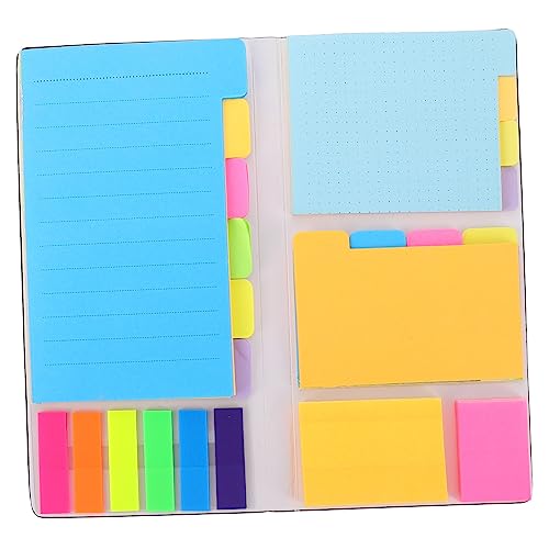 ZUNOXAZ Kombinierter Notizblock mit Selbstklebenden Haftnotizen Farbige Planner Sticker Vielseitig für Büro Schule und Alltag Praktische Memo Tragbar und Organisierend von ZUNOXAZ