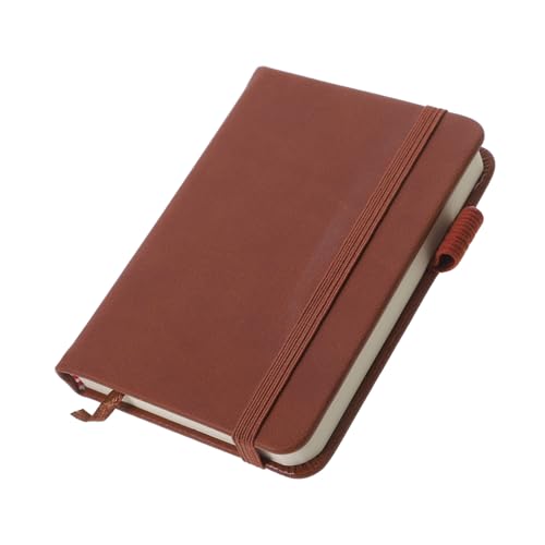 ZUNOXAZ Kompaktes Notepad Braun Liniertes Notizbuch für Schüler Büro Konferenzen Tragbares Tagebuch für Notizen Inspiration Memos und Tagesplanung von ZUNOXAZ