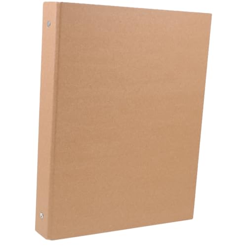 ZUNOXAZ Kraftpapier Ringbuch Nachfüllbar Robuste Notizbuch Hülle für Lose für Studenten und Organizer Praktisch und Leichtgewichtig Schützt Wichtige Informationen von ZUNOXAZ