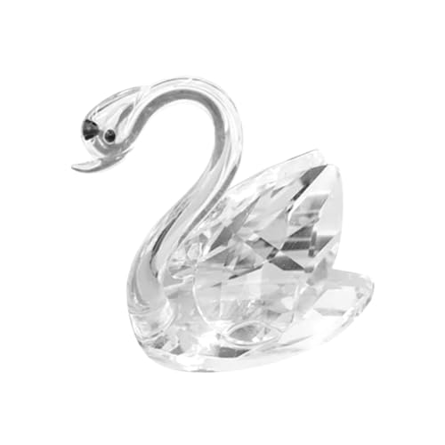 ZUNOXAZ Kristall Schwan Deko Ornament aus Robustem Stilvolle Wohnraumdekoration für Wohnzimmer und Büro Vielseitig als und Stilvolles Accessoire für Zuhause von ZUNOXAZ