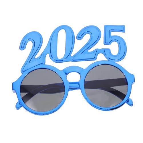 ZUNOXAZ Leuchtende Neujahrsbrille aus Leichtem Material Lustige Partybrille für Silvester Events und Fotorequisiten Komfortabel Tragbar Geeignet für Neujahrsfeiern und Festliche Anlässe von ZUNOXAZ