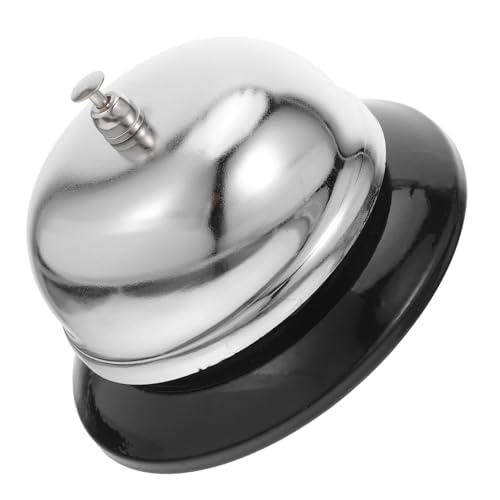 ZUNOXAZ Metall Tischglocke Handdruck Serviceglocke aus Zinklegierung mit Laut Klarem für Hotel Büro Schule Küche Restaurant Spielabend ZUNOXAZ Metall Tischglocke Handdruck Serviceglocke aus Zinklegierung mit Laut Klarem für Hotel Büro Schule Küche Restaurant Spielabend von ZUNOXAZ