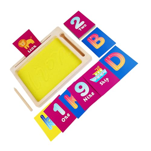 ZUNOXAZ Montessori Sandtray Schreib und Zeichenbrett für DIY Sandkunst Schreibfertigkeiten und Kreativen Entwicklung im Vorschulalter von ZUNOXAZ