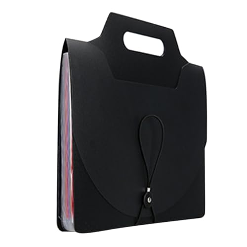 ZUNOXAZ Multi Layer Aktenordner mit Tragetasche Fächer Organizer für Dokumente Rechnungen und Karten Leicht Tragbar für Büro Schule und Zuhause Regenbogen von ZUNOXAZ