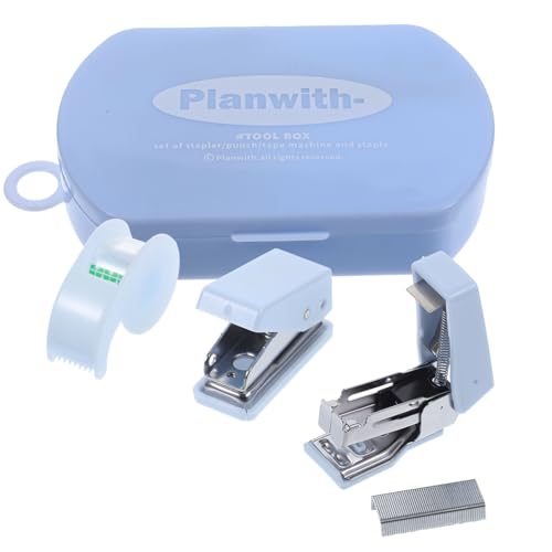 ZUNOXAZ Multifunktionaler Tragbarer Werkzeugkasten Büro Heftgerät Locher Klebebandspender Handlich für Scrapbooking Schule DIY Handwerk ZUNOXAZ Multifunktionaler Tragbarer Werkzeugkasten Büro Heftgerät Locher Klebebandspender Handlich für Scrapbooking Schule DIY Handwerk von ZUNOXAZ