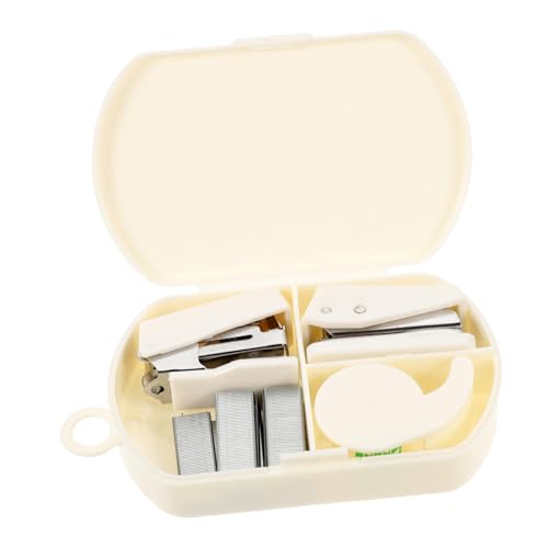ZUNOXAZ Multifunktionales Scrapbook Werkzeugset mit Kleinem Heftgerät Klebebandspender und Locher Kompakter Tragbarer Werkzeugkasten für Basteln DIY Büro und Schule Weiß ZUNOXAZ Multifunktionales Scrapbook Werkzeugset mit Kleinem Heftgerät Klebebandspender und Locher Kompakter Tragbarer Werkzeugkasten für Basteln DIY Büro und Schule Weiß von ZUNOXAZ