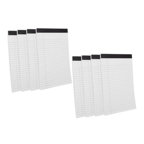ZUNOXAZ Notizbuch Linierte Notizblöcke Tragbares und Abreißbares Memo Pad für Notizen Erinnerungen und Planung Weiß von ZUNOXAZ