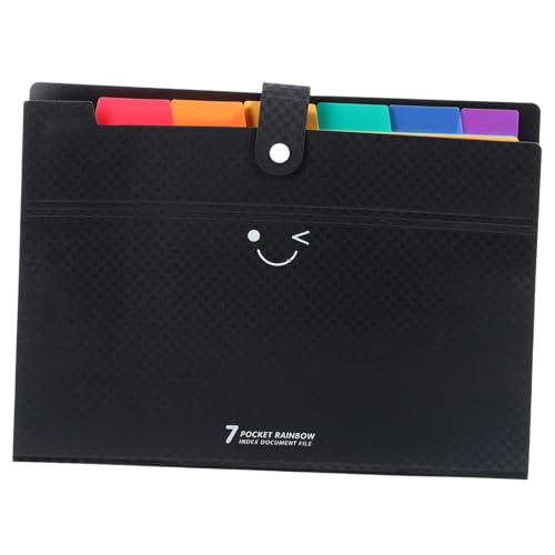 ZUNOXAZ PP Heavy Duty Dateiordner mit Fächern Robuster Aktenordner Organizer Schwarzer Travel Document Holder Schützende Mappe für Wichtige Dokumente und Leicht für Büro und Unterwegs ZUNOXAZ PP Heavy Duty Dateiordner mit Fächern Robuster Aktenordner Organizer Schwarzer Travel Document Holder Schützende Mappe für Wichtige Dokumente und Leicht für Büro und Unterwegs von ZUNOXAZ