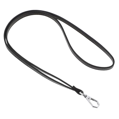 ZUNOXAZ PU Kartenhalter Lanyard mit Schwarzem Lederband Verstellbarer Ausweishalter für Arbeit und Schule Multifunktionale Handykette zum Umhängen Robustes Telefon lanyard für Sicheren ZUNOXAZ PU Kartenhalter Lanyard mit Schwarzem Lederband Verstellbarer Ausweishalter für Arbeit und Schule Multifunktionale Handykette zum Umhängen Robustes Telefon lanyard für Sicheren von ZUNOXAZ