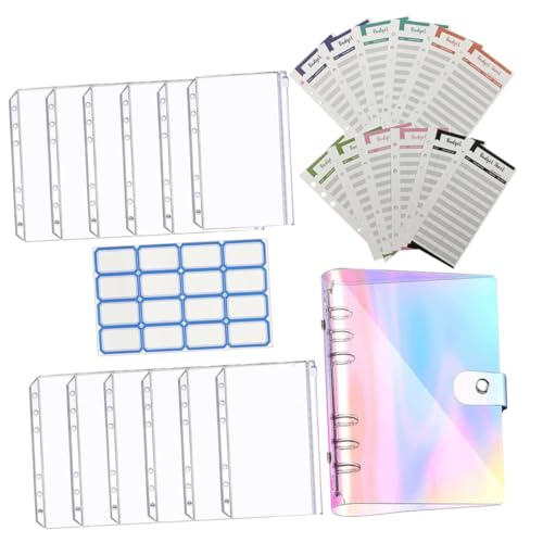 ZUNOXAZ PVC Transparenter Ringbuch Budgetplaner mit Reißverschluss Beuteln Bunten Budgetblättern und Etikettenstickern Leichter Tragbarer Sparplaner für Geldverwaltung Zuhause und ZUNOXAZ PVC Transparenter Ringbuch Budgetplaner mit Reißverschluss Beuteln Bunten Budgetblättern und Etikettenstickern Leichter Tragbarer Sparplaner für Geldverwaltung Zuhause und von ZUNOXAZ