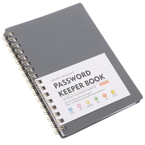 ZUNOXAZ Passwortbuch mit Alphabetischen Tabs Handliches Notizbuch zur Passwortverwaltung für Senioren Tragbares Logbuch für Website Adressen Langlebiger Organizer mit Extra Notizseiten von ZUNOXAZ
