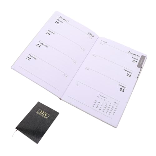 ZUNOXAZ Planer PU Einband Holografisch Schimmernd Kalender Organizer Wochen und Monatsplaner Für Schüler Studenten Berufstätige Portable Terminübersicht von ZUNOXAZ