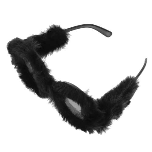 ZUNOXAZ Plüsch Sonnenbrille für Partys Lustige Foto Requisite mit Rundem Rahmen Einzigartige Partybrillen für Unvergessliche bei Feiern und Events von ZUNOXAZ