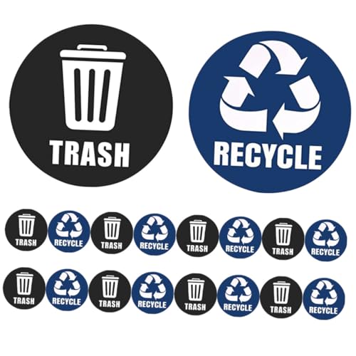 ZUNOXAZ Recycling Aufkleber Selbstklebend Mülltonnenetiketten für Abfalltrennung Außen Innen PVC Material Umweltfreundlich Mülltonnen Aufkleber ZUNOXAZ Recycling Aufkleber Selbstklebend Mülltonnenetiketten für Abfalltrennung Außen Innen PVC Material Umweltfreundlich Mülltonnen Aufkleber von ZUNOXAZ