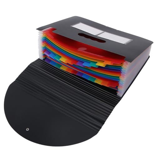 ZUNOXAZ Regenbogen Lagiger Multifunktions Ordner Dokumententasche aus Robustem Kunststoff Leichter Fächer Organizer für Schule Büro Zuhause Platzsparend und Tragbar ZUNOXAZ Regenbogen Lagiger Multifunktions Ordner Dokumententasche aus Robustem Kunststoff Leichter Fächer Organizer für Schule Büro Zuhause Platzsparend und Tragbar von ZUNOXAZ