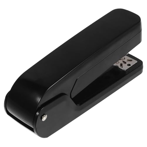 ZUNOXAZ Rotary Stapler für Büro und Zuhause Drehbar Tragbar Ergonomisch für Heftklammern für Schule und Reisen Multifunktionales Heftgerät Schwarz von ZUNOXAZ