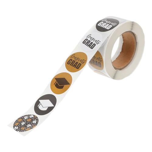 ZUNOXAZ Runde Selbstklebende Siegelaufkleber mit Abschlussmuster Goldene Klebeetiketten für Umschläge DIY Basteln Geschenke Schule Briefversiegelung Haftetiketten ZUNOXAZ Runde Selbstklebende Siegelaufkleber mit Abschlussmuster Goldene Klebeetiketten für Umschläge DIY Basteln Geschenke Schule Briefversiegelung Haftetiketten von ZUNOXAZ