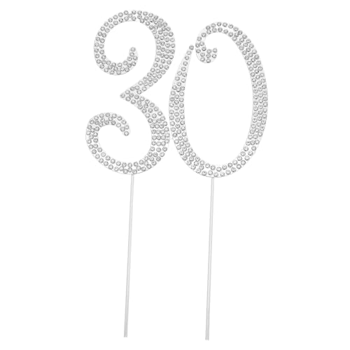 ZUNOXAZ Silberner Kuchenstecker mit Funkelnden Strasssteinen Stabile und Wiederverwendbare Geburtstagsdeko für Jubiläen und Partys Eleganter Tortenschmuck für Besondere Anlässe ZUNOXAZ Silberner Kuchenstecker mit Funkelnden Strasssteinen Stabile und Wiederverwendbare Geburtstagsdeko für Jubiläen und Partys Eleganter Tortenschmuck für Besondere Anlässe von ZUNOXAZ