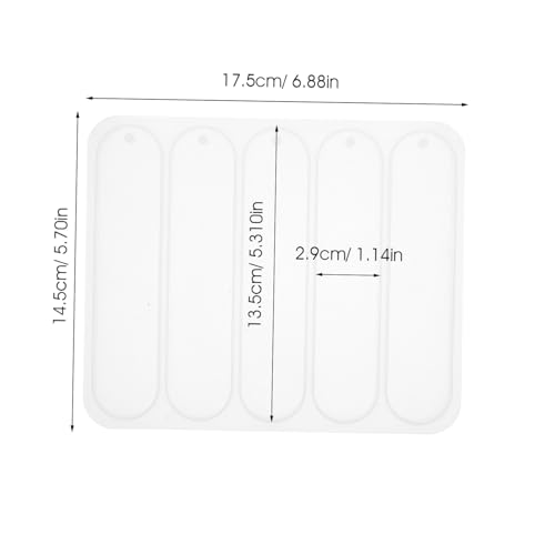 ZUNOXAZ Silikonform für DIY Buchzeichen Gießform Flexible Silikonform Langlebig Ungiftig Geeignet für Basteln mit Epoxidharz und Individuelle Buchzeichen Herstellung von ZUNOXAZ