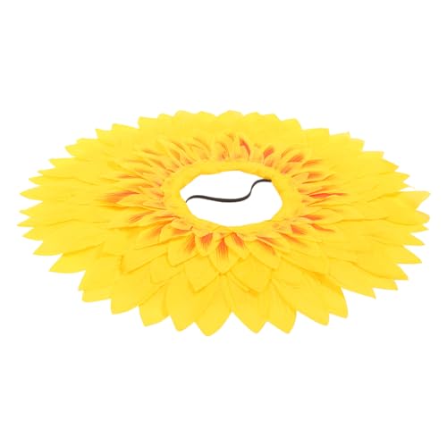 ZUNOXAZ Sonnenblumen Kopfbedeckung Lustiges Party und Kindergarten Accessoire Blumenmotiv Spielrequisit für Sportfeste und Dekoration von ZUNOXAZ