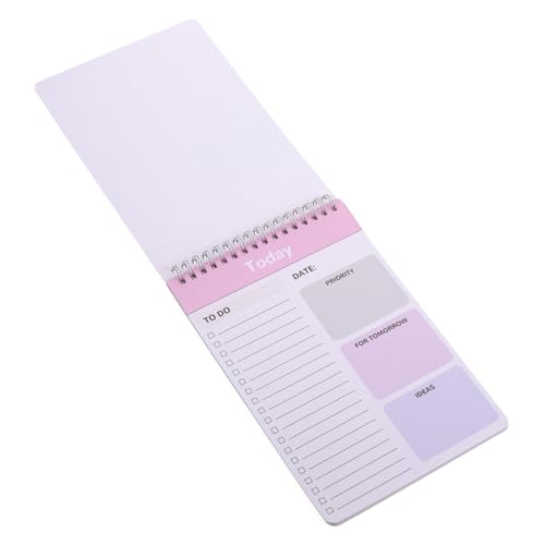 ZUNOXAZ Spiralplaner Notizblock Tagesplaner Praktischer To do list Notizblock Täglicher Gebrauch Handliches Notizbuch mit Spiralbindung für Büro und Zuhause ZUNOXAZ Spiralplaner Notizblock Tagesplaner Praktischer To do list Notizblock Täglicher Gebrauch Handliches Notizbuch mit Spiralbindung für Büro und Zuhause von ZUNOXAZ