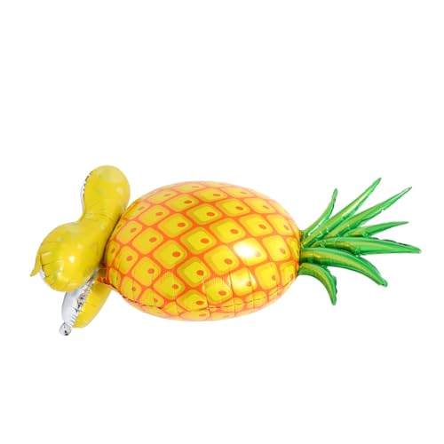 ZUNOXAZ Stehender Ananas Luftballon Aluminiumfolie Partydeko Tropisch Fotoreif Robust für Innen und Außen Geburtstag von ZUNOXAZ