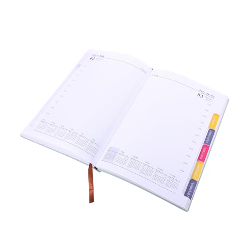 ZUNOXAZ Tageskalender mit Monatlichem Planer und Täglichem Notizblock Stilvoll Glattes Papier für Effiziente Zeitplanung im Büro und Alltag von ZUNOXAZ