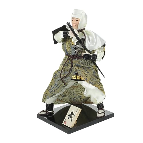 ZUNOXAZ Traditionelle Samurai aus Dekorative Kunstfigur für Wohn und Büroschmuck Langlebig und Farbenfroh für Esszimmertisch Japanisches Zimmerdekor von ZUNOXAZ