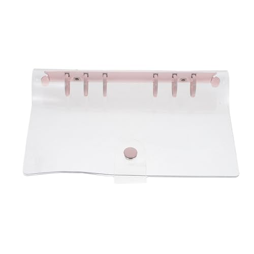 ZUNOXAZ Transparente PVC Loseblatt Mappe mit Druckknopfverschluss Weicher Notizbuch Organizer für Reisen und Alltag Student Lehrer Büro Nutzung von ZUNOXAZ
