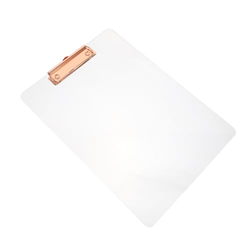 ZUNOXAZ Transparentes Akryl Klemmbrett mit Stabilem Clip Leichter Mobiler Schreibunterlage und Ordner für Dokumente für Schüler Büro und Unterwegs ZUNOXAZ Transparentes Akryl Klemmbrett mit Stabilem Clip Leichter Mobiler Schreibunterlage und Ordner für Dokumente für Schüler Büro und Unterwegs von ZUNOXAZ