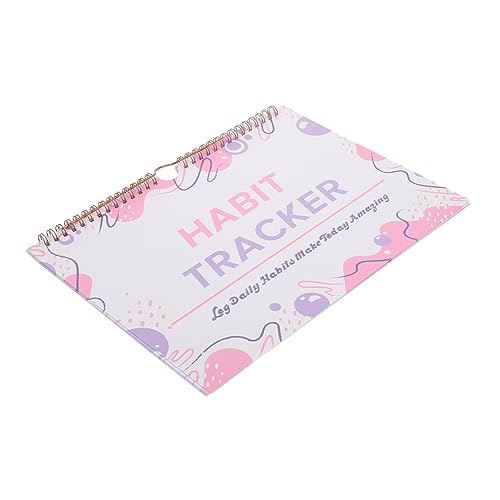 ZUNOXAZ Undatierter Habit Tracker Planer Spiralbindung Wiederverwendbarer Monatskalender Flexibles Habit Journal mit Sicherem Multifunktional als Zielplaner Schlaf und Workout Tracker von ZUNOXAZ