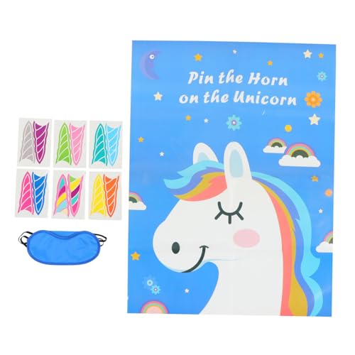 ZUNOXAZ Unicorn Party Spiel für Weicher Augenbinde Fördert Hand Auge Koordination Geduld und Konzentration Langlebig und Tragbar für Geburtstagsfeiern und Mädchenspielgruppen ZUNOXAZ Unicorn Party Spiel für Weicher Augenbinde Fördert Hand Auge Koordination Geduld und Konzentration Langlebig und Tragbar für Geburtstagsfeiern und Mädchenspielgruppen von ZUNOXAZ
