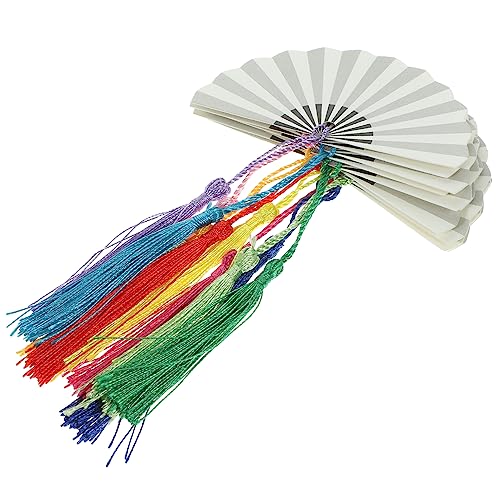 ZUNOXAZ Unvollendete Papier Lesezeichen mit Quaste Diy Blanko Fächer Lesezeichen aus Karton für Kreative Bastelprojekte für und Dekoration von ZUNOXAZ
