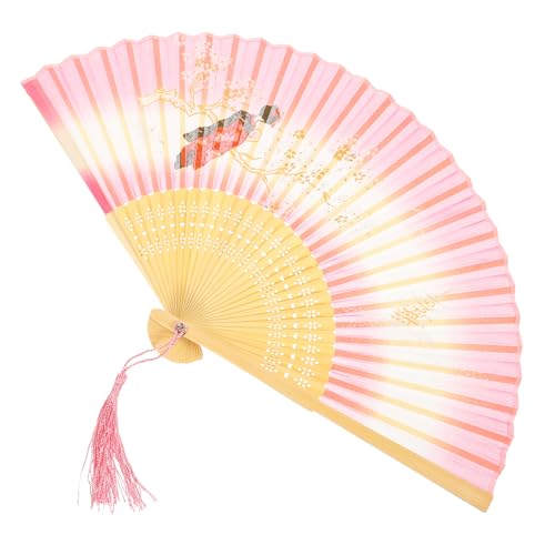 ZUNOXAZ Vintage Faltfächer mit Quaste Retro Handfächer aus Seide für Tanz Dekoration und Fotos Robuster Bambusrahmen für Hochzeiten und Partys ZUNOXAZ Vintage Faltfächer mit Quaste Retro Handfächer aus Seide für Tanz Dekoration und Fotos Robuster Bambusrahmen für Hochzeiten und Partys von ZUNOXAZ