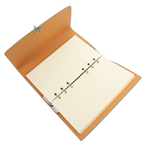 ZUNOXAZ Vintage Notizbuch mit Ringbindung und Retro Design Vielseitiger Planer Notizblock für Studenten Kompaktes Aufnahme Notizbuch Handliches Terminplaner Notizheft Blau von ZUNOXAZ
