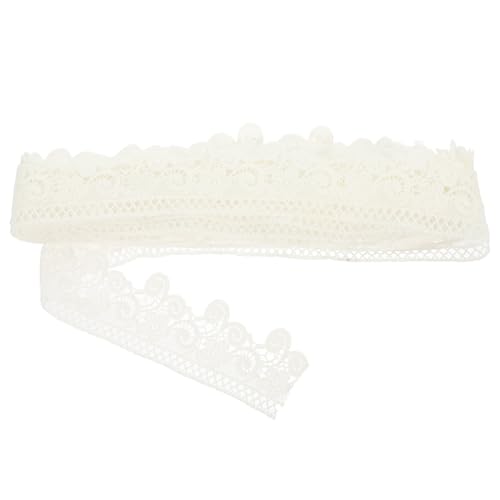 ZUNOXAZ Weißes Spitzenband für DIY Nähen Französischer Vintage Stil Beständig und Luftdurchlässig als Gardinen Kleidungszubehör für Hochzeit Party und Handwerksprojekte von ZUNOXAZ