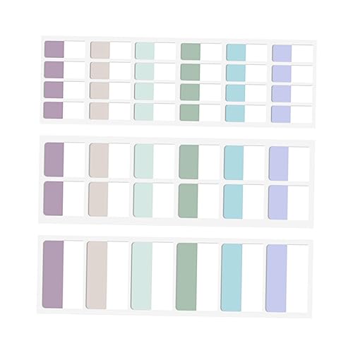 ZUNOXAZ Writable Selbstklebende Page Tabs Farbige Haftmarker Leichte Beschreibbare Indexaufkleber für Büro Schule und Studium Praktische Notizzettel für Einfache Organisation von ZUNOXAZ