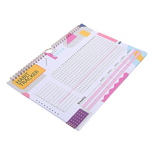 ZUNOXAZ Zeitpläne monatlich Planer Gewohnheitsjournal Gewohnheitsverfolger Tracker und Stimmungsverfolger Gewohnheitsverfolgungsjournal Tracking-Tagebuch Habits Journal Papier von ZUNOXAZ