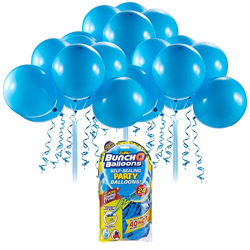 Bunch O Balloons Zuru Latex-Luftballons, selbstdichtend, Blau, 28 cm, 24 Stück von Bunch O Balloons