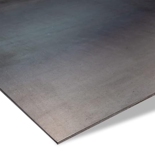 ZUSCHNITTPROFI.DE® Blech-Zuschnitt Schwarzblech gezundert, Format: 10 x 15 cm, Stärke 3mm, entgratet, gratfrei, Rohstahl-Schwarzblech in verschiedenen Stärken, gefertigt in Deutschland von ZUSCHNITTPROFI.DE